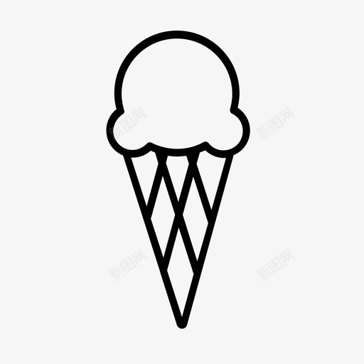 冰淇淋嘉年华甜点图标svg_新图网 https://ixintu.com 冰淇淋 冰淇淋筒 嘉年华 甜点 糖果