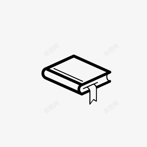 书书签字典图标svg_新图网 https://ixintu.com 书 书签 书籍 图书馆 字典 教育