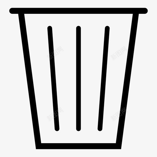 垃圾桶删除桶图标svg_新图网 https://ixintu.com 删除 垃圾桶 桶 移除