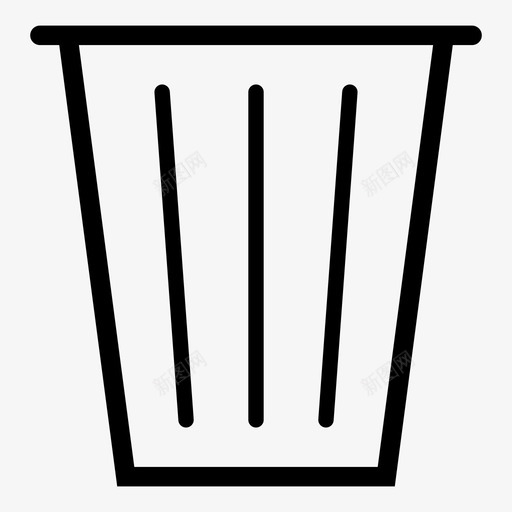 垃圾桶删除桶图标svg_新图网 https://ixintu.com 删除 垃圾桶 桶 移除