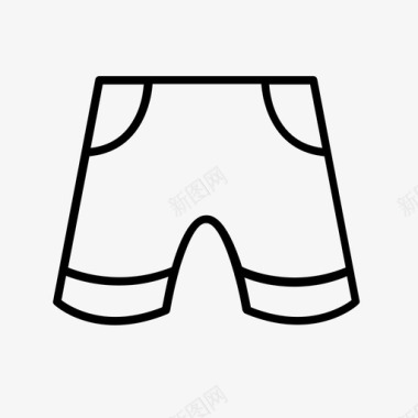 衣服短裤拳击手图标图标