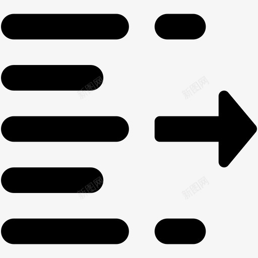 左缩进格式段落图标svg_新图网 https://ixintu.com web和用户界面字体图标 左缩进 文本 格式 段落