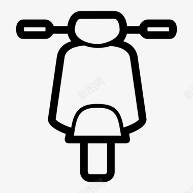 轻便摩托车汽车运输工具图标图标
