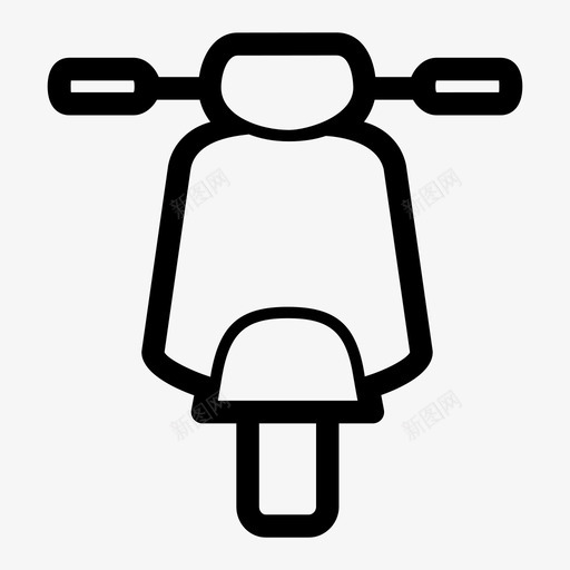 轻便摩托车汽车运输工具图标svg_新图网 https://ixintu.com 汽车 车辆 轻便摩托车 运输工具