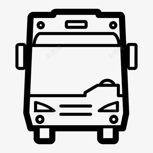 公共汽车城市巴士公共巴士图标svg_新图网 https://ixintu.com 交通工具 公共巴士 公共汽车 城市巴士 车辆