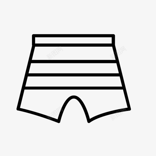 拳击短裤裤子睡衣图标svg_新图网 https://ixintu.com 内衣 拳击短裤 睡衣 裤子