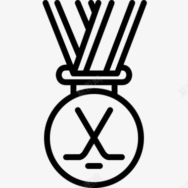 曲棍球奖牌体育斯坦利杯图标图标