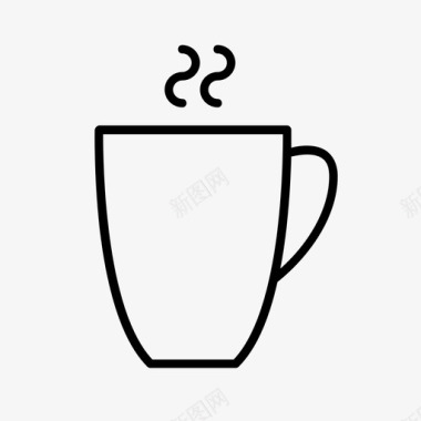 马克杯咖啡咖啡店图标图标