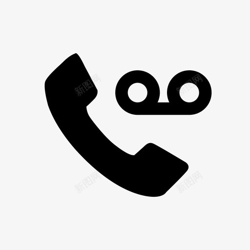 语音信箱电话呼叫电话图标svg_新图网 https://ixintu.com 呼叫 应答机 电话 电话呼叫图标 语音信箱电话