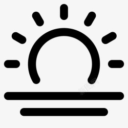 白天天气太阳白天早晨图标高清图片