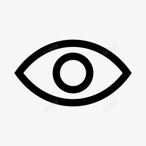 显示密码眼睛已查看图标svg_新图网 https://ixintu.com 已查看 显示密码 眼睛 视图 视觉