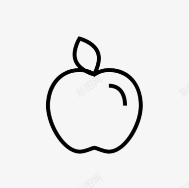 苹果食物新鲜水果图标图标
