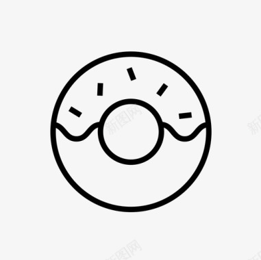 甜甜圈面包房甜点图标图标