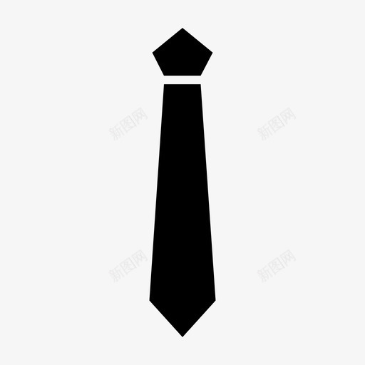 领带商务商人图标svg_新图网 https://ixintu.com 商人 商务 服装 衣服和配件 领带