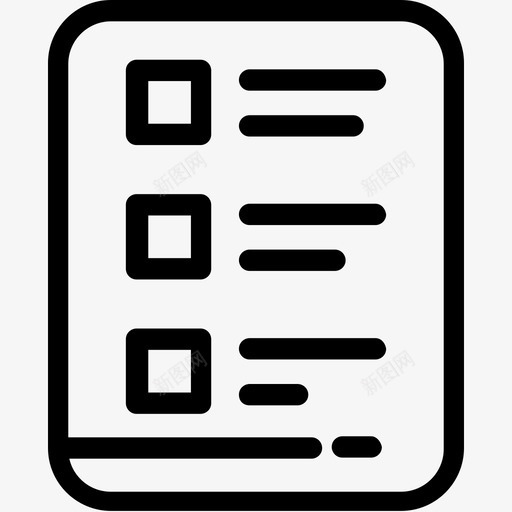 列表议程备忘录图标svg_新图网 https://ixintu.com 业务图标 列表 列表表 备忘录 工作表 议程