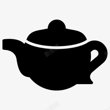茶壶茶馆茶室图标图标