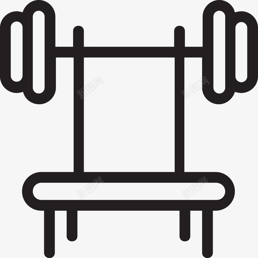举重杠铃哑铃图标svg_新图网 https://ixintu.com 举重 体育图标 健身 吊带 哑铃 杠铃