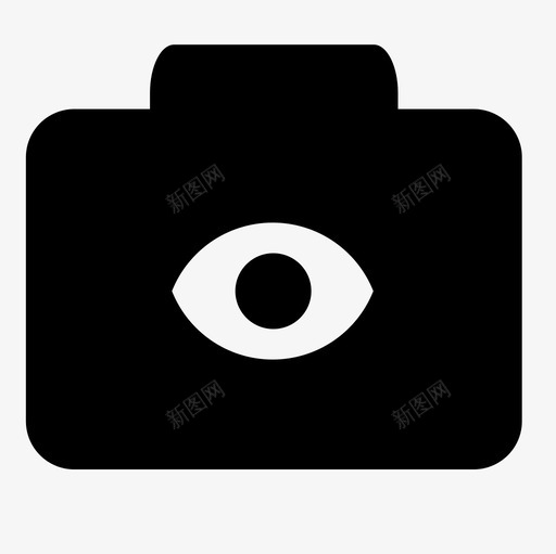 照相机眼睛照片摄影图标svg_新图网 https://ixintu.com 摄影 摄影照相机 照片 照相机眼睛 看