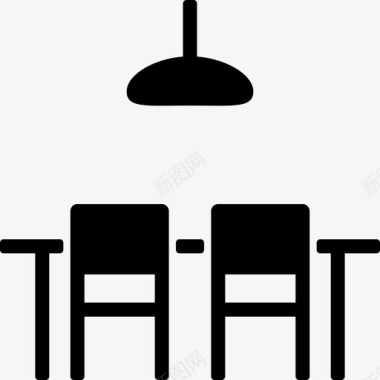 餐厅椅子晚餐图标图标