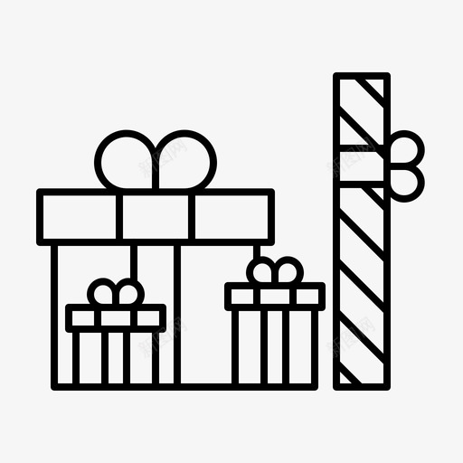 礼物生日派对图标svg_新图网 https://ixintu.com 2017新年 惊喜 派对 生日 礼物