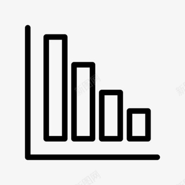 递减条形图条形图数据图标图标