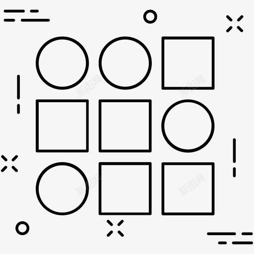 形状圆图标svg_新图网 https://ixintu.com 其他图标2 圆 形状 模型 正方形 设计