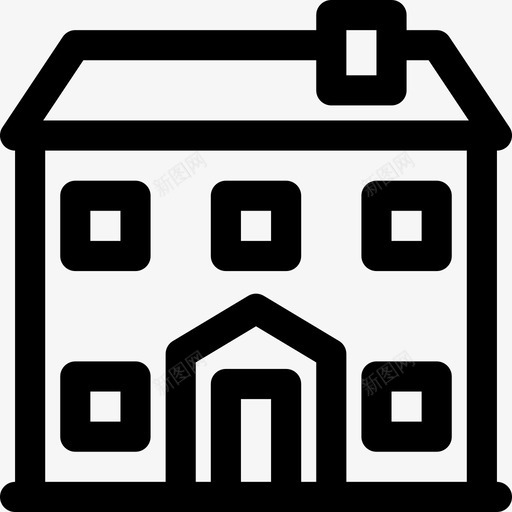 住宅公寓前门图标svg_新图网 https://ixintu.com 住宅 公寓 前门 房地产