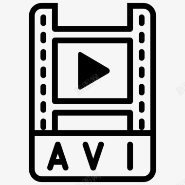 avi音视频交错文件图标图标
