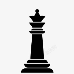 标志冰雪皇后皇后棋盘国际象棋图标高清图片