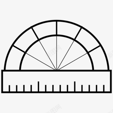 量角器角度量具图标图标