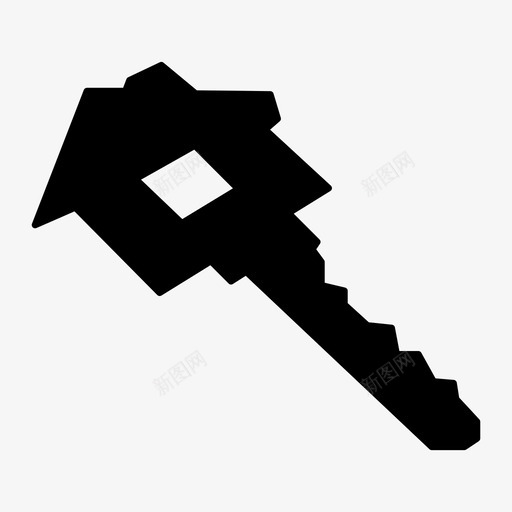 主钥匙入口房门钥匙图标svg_新图网 https://ixintu.com 主钥匙 入口 房门钥匙 房间钥匙 打开