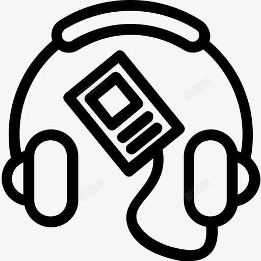 音乐播放器耳机ipod图标svg_新图网 https://ixintu.com ipod 多媒体 电子图标 耳机 随身听 音乐播放器