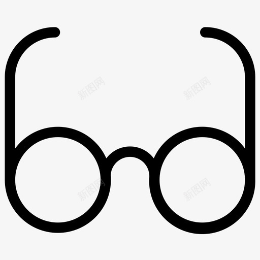 眼镜阅读眼镜细线条图标svg_新图网 https://ixintu.com 眼镜 细线条图标 阅读眼镜