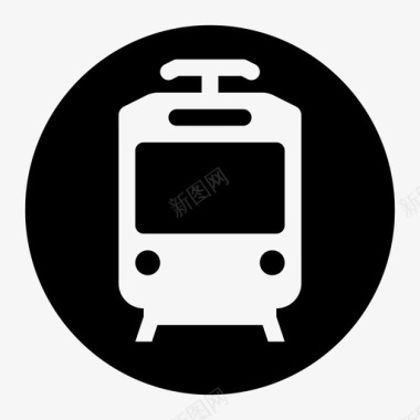 轻轨地铁公共交通图标图标
