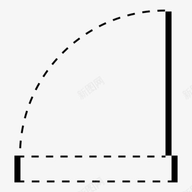 门建筑平面图建筑图标图标