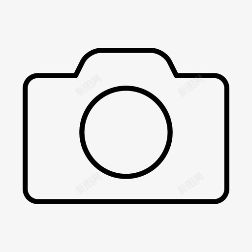 照相机图像照片图标svg_新图网 https://ixintu.com 图像 图片 摄影 照片 照相机 简单