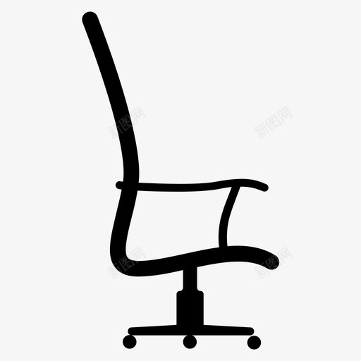 办公椅老板家具图标svg_新图网 https://ixintu.com 办公椅 家具 家居用品 座椅 老板
