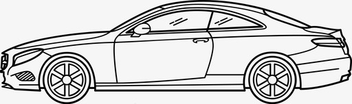 梅赛德斯s级轿车汽车运动图标图标