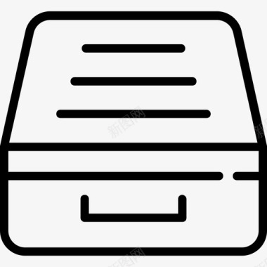 文件存储文件柜抽屉图标图标