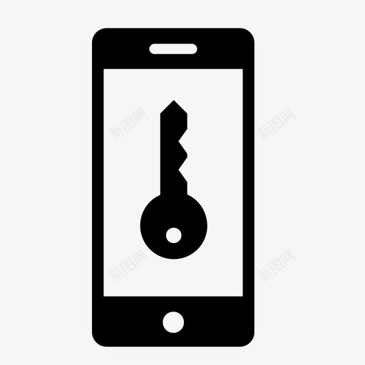 手机锁应用程序密码图标svg_新图网 https://ixintu.com pin 密码 应用程序 手机密码 手机锁