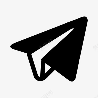 纸飞机电子邮件信息图标图标