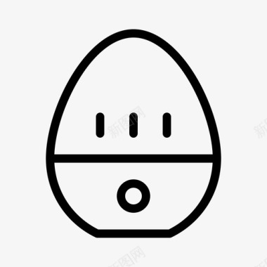 鸡蛋计时器时钟倒计时图标图标