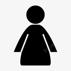 厕所背景女人洗澡符号图标高清图片