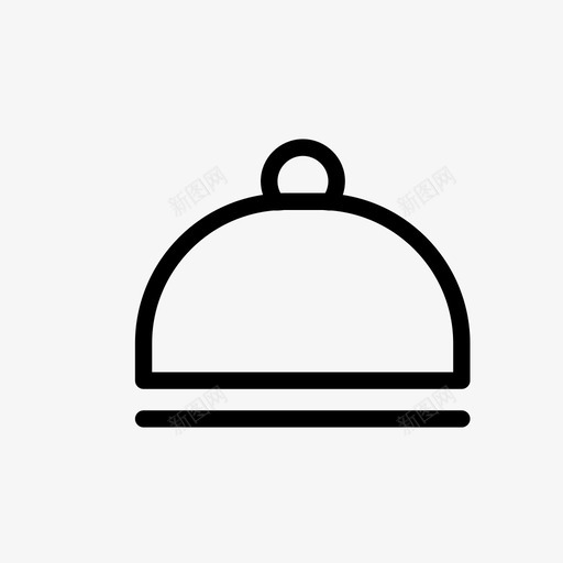 餐具盘子主菜图标svg_新图网 https://ixintu.com 主菜 厨房 盖子 盘子 食物 餐具