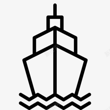 船海航海和海事图标图标