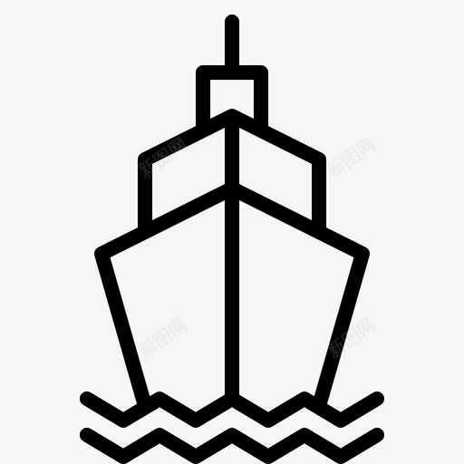 船海航海和海事图标svg_新图网 https://ixintu.com 海 航海和海事 船