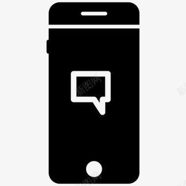 手机聊天手机移动技术图标图标