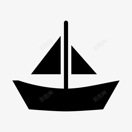 帆船海运运输图标svg_新图网 https://ixintu.com 帆船 旅行 旅行和运输雕文 海运 运输