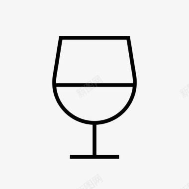 一杯葡萄酒白兰地杯子图标图标
