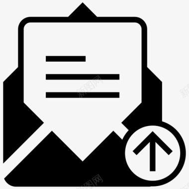 发送附件电子邮件文件图标图标